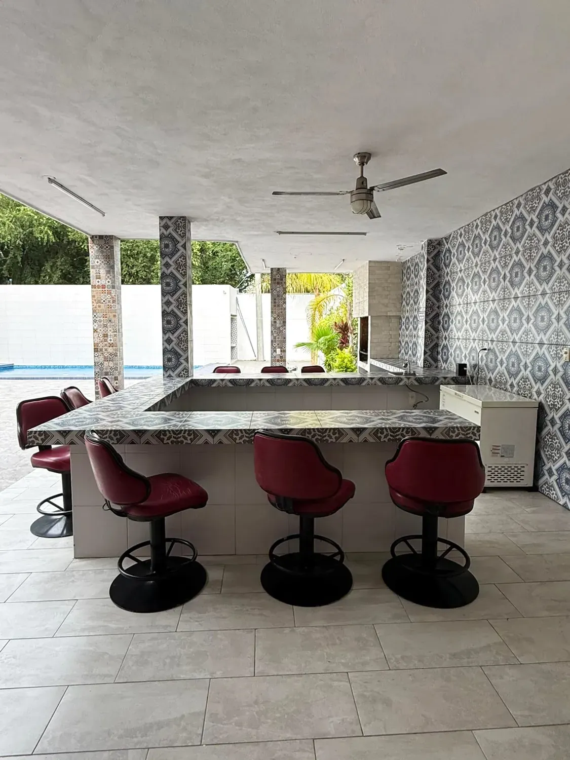 Palapa con asador, Hotel Quinta Azul García